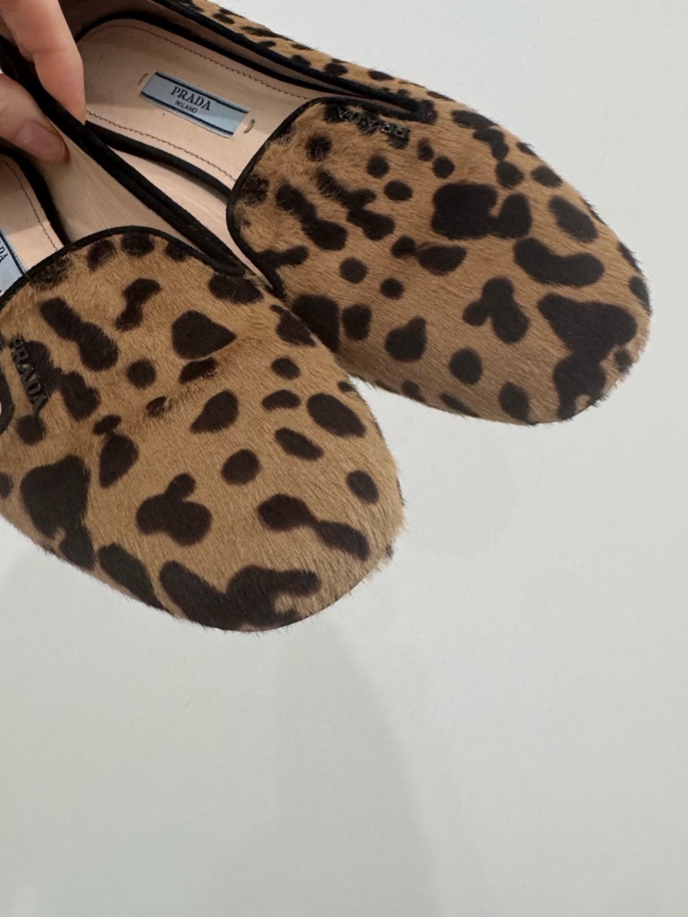 PRADA Vintage Calf Hair Leopard leather loafers - Picture 4 of 12